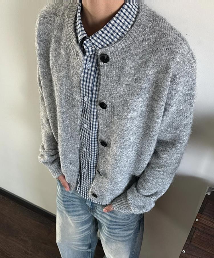 新款休闲毛衣男开衫针织衫毛衣外套潮513AKS2587P55,男装针织衫/毛衣,星座513A