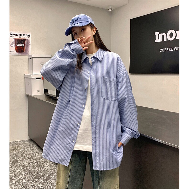 港风衬衫长袖耐磨格子衬衫休闲百搭MD-H522-特批40控69,男装衬衫,星座717