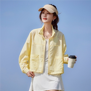 现货2026夏季新款轻薄透气时尚宽松休闲莱赛尔常规夏季女士短外套图片