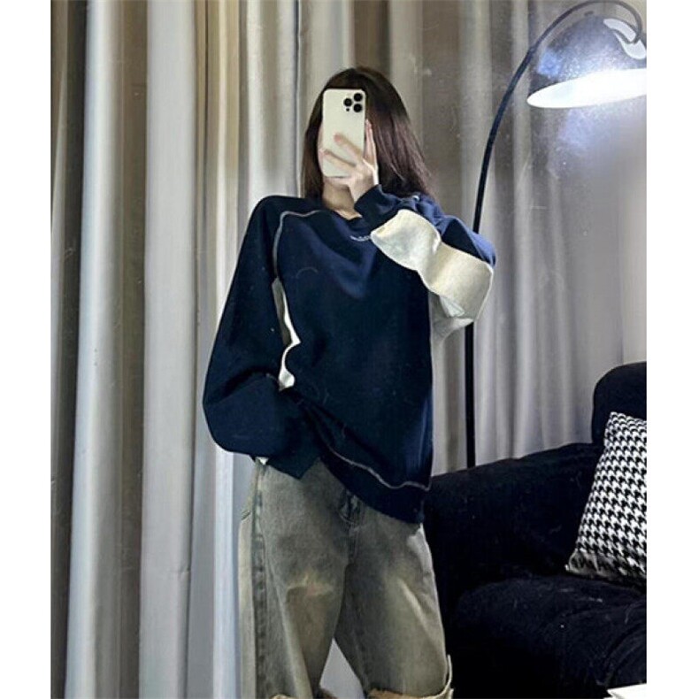 青少年春秋休闲潮流圆领高端拼接撞色圆领卫衣男士常规潮W17,男装卫衣,星座1116A（原606A-3）