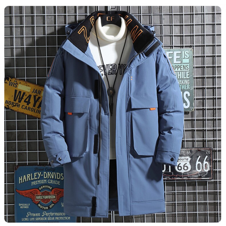 M-5XL外贸2025冬季羽绒服中长款加厚潮牌青少年冬工装外套8068P95,男装羽绒服,星座1602B（原101B-1）