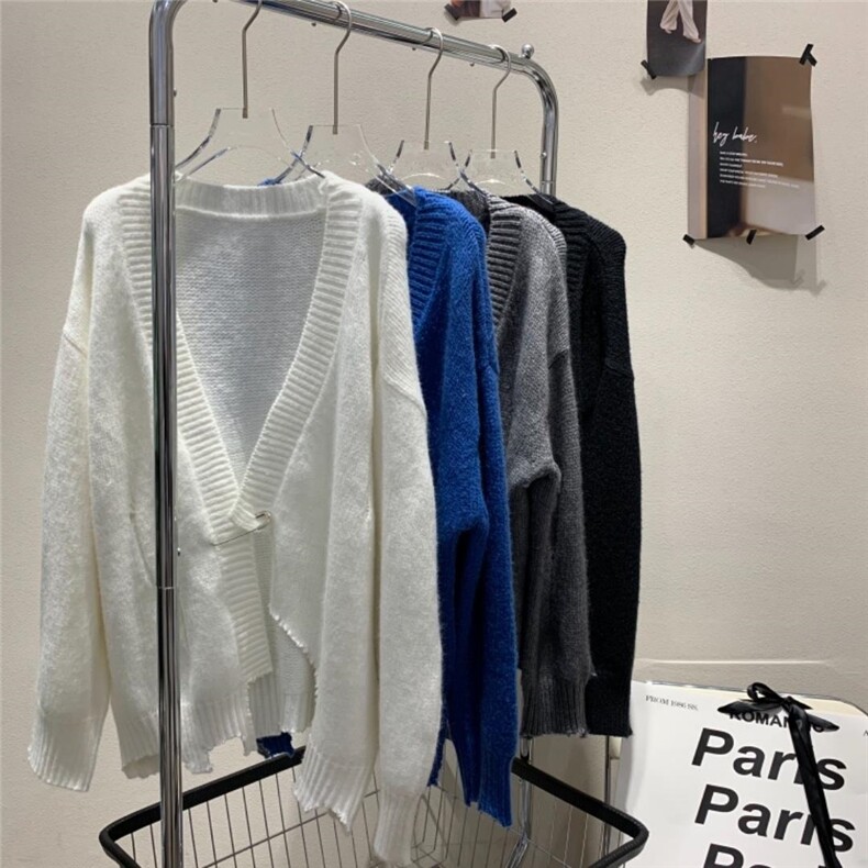 不规则剪裁毛衣，女装针织衫/毛衣，Alissa Lin