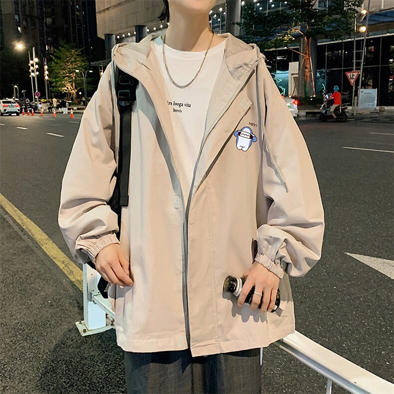 JK41167-P85加棉款-P115纯棉连帽夹克男士大码工装夹克男外套男,男装夹克,电商A040