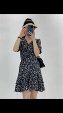 韩版收腰款碎花裙，其它，玩美