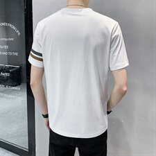短袖t恤男2021夏季新款修身男士半袖夏天纯棉体恤男A313-A112-P40，男装T恤，电商A313