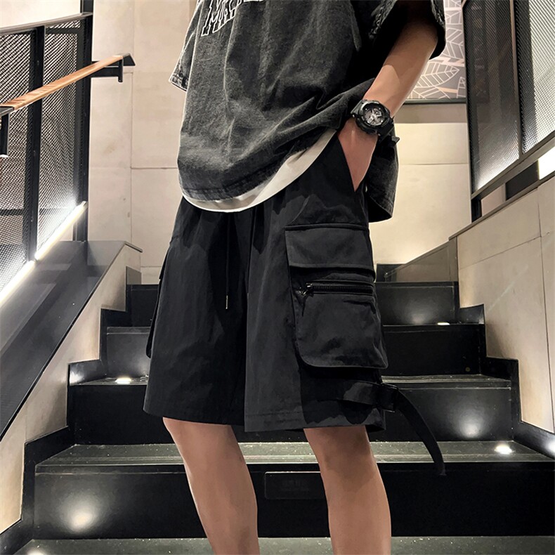 X5476-TP40控价68夏季2024五分短裤多口袋休闲裤设计感工装裤,男装休闲裤,电商A102-1