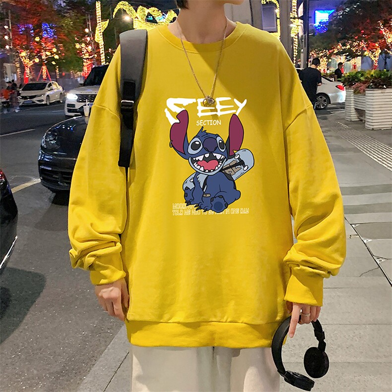 S6038-P28加绒款-P33秋季圆领卫衣男大码韩版宽松长袖外套,男装卫衣,电商A040