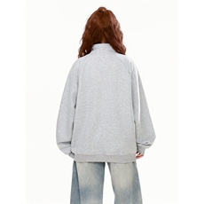 5581-P60新款立领刺绣拉链宽松休闲外套薄款，女装卫衣/绒衫，星座617A-2