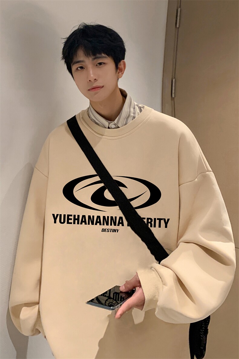 抖音供货、复合重磅360克现货圆领卫衣宽松D223A-YL2360-特P28,男装卫衣,电商019-1