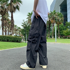 美式口袋工装裤潮牌高街oversize宽松束脚休闲长裤AK9527-P48，男装休闲裤，星座1001-1