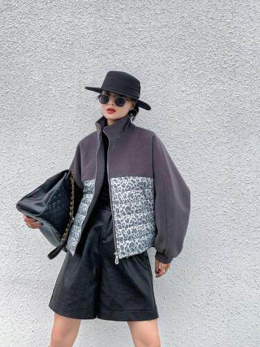 现货冬季新款拼接外套，女装，储辰