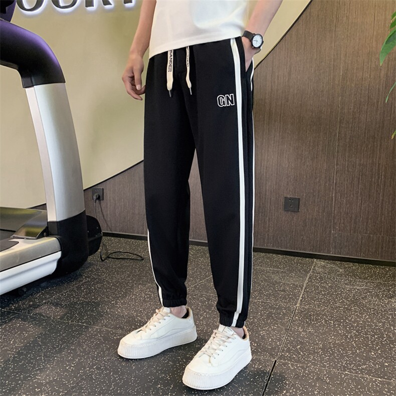 B340-K6510织带休闲裤男春季薄款男士裤子运动裤男P58控价78,男装休闲裤,电商B340