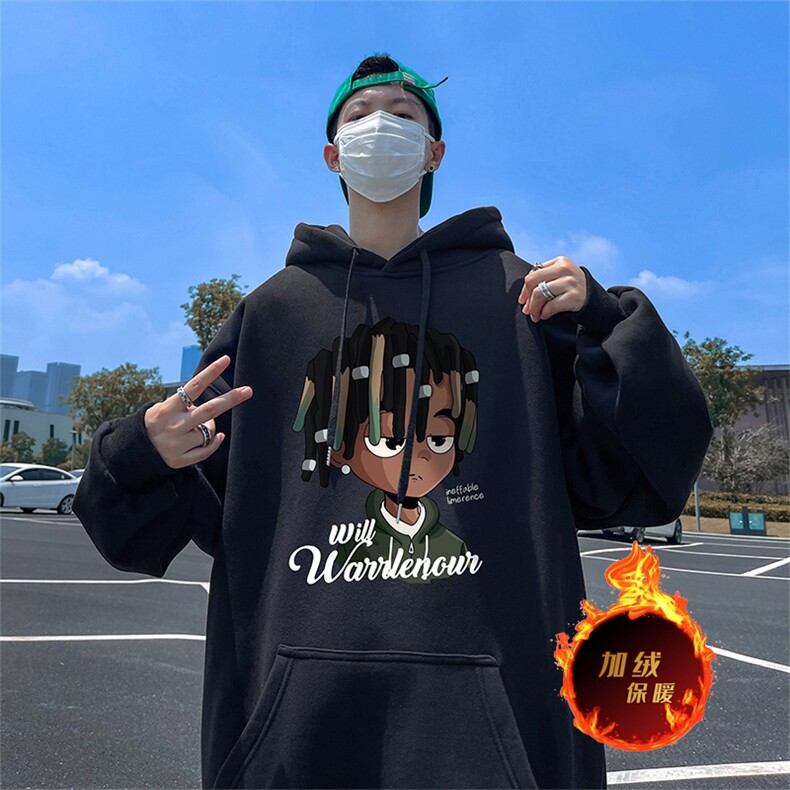500克重磅秋冬美式加绒加厚卫衣外套DL516常规特P35绒特P40,男装卫衣,电商A486