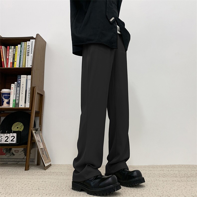 西装裤男裤子春夏款2025新品垂感直筒西裤高级感阔腿裤XK302-P50,男装西裤,电商A178