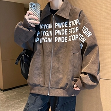 春秋季皮衣外套男女同款新款美式夹克XZ102B-1-JK2539P90，男装皮衣，星座102B-1