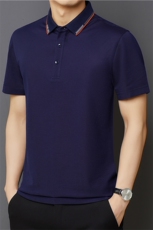 W8283钱塘2020-3夏季精品商务休闲男士短袖T恤P100，男装T恤，钱塘207-3