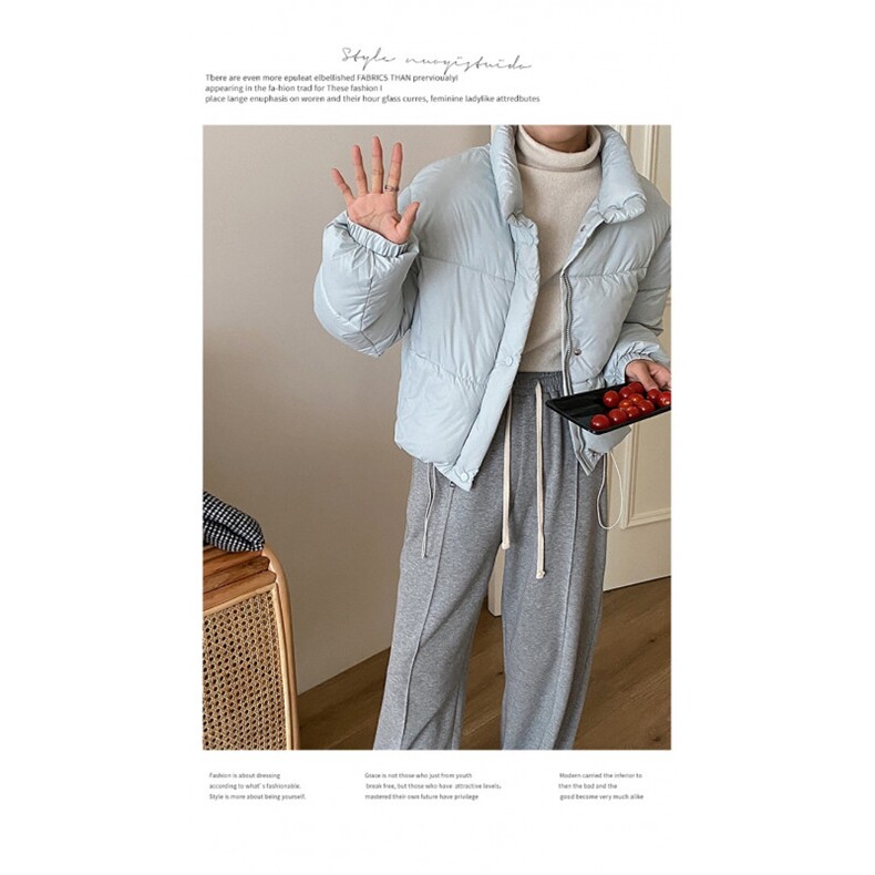 韩东大门原版面包服女立领小个子短款羽绒棉服秋冬短款,男装棉衣,星座506A