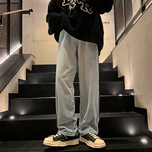 美式牛仔裤男春秋新款休闲直筒裤WH31P58图片
