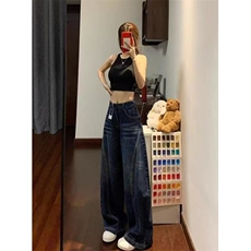百搭慵懒潮流时尚气质文艺简约新款日系原宿流行牛仔裤NM605，男装牛仔裤，星座1116A（原606A-3）