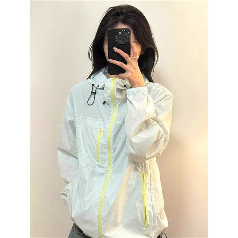 撞色防晒衣女款2025新款夏季防紫长袖外套FY88,男装防晒衣,星座1116A（原606A-3）