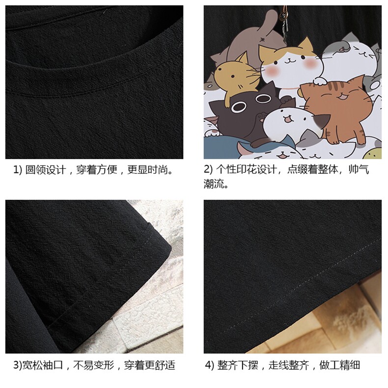 YT26162-P30亚短袖t恤男大码五分袖男宽松七分袖砖墙挂拍,男装T恤,电商A040A