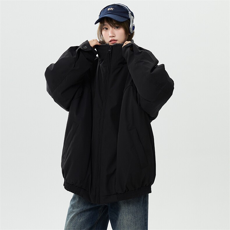 飞行员工装羽绒服男士短款阔版保暖情侣外套 225-2-Y216-P228图片