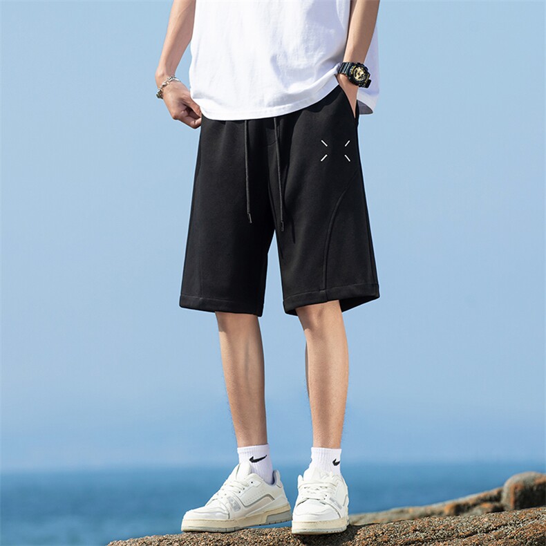 特批P27无差价长裤改短裤夏新马吉拉刺绣五分短裤男潮DK2129,男装牛仔裤,电商A001-1