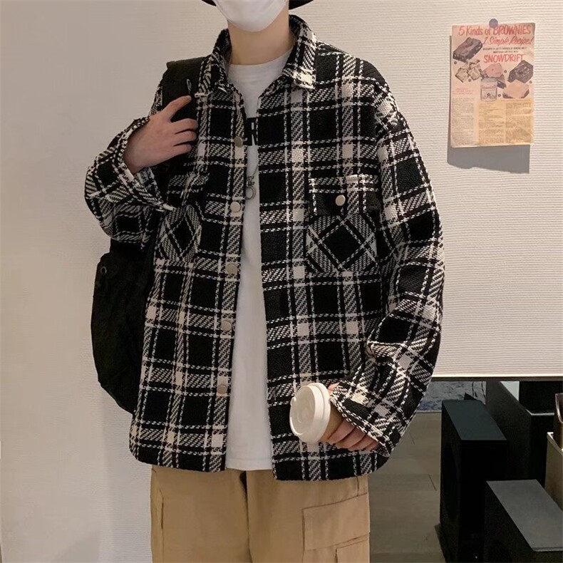 长袖衬衫春款男港风潮流C1052P55,男装衬衫,星座1116-2