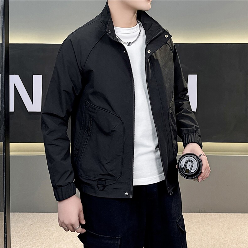 春季夹克上衣立领外套褂子简约轻熟JK8509-P85,男装夹克,星座1012-1
