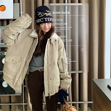 羊羔毛派克服外套1829P195K298，女装棉衣/棉服，2C201