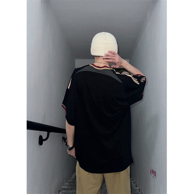 美式复古短袖t恤男潮牌夏季五分袖TX615-特P35,男装T恤,星座1007（原301D）