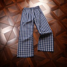 美式高街潮牌男女泡泡格子休闲裤直筒宽松慵懒显瘦阔腿休闲长裤子，男装休闲裤，电商A443