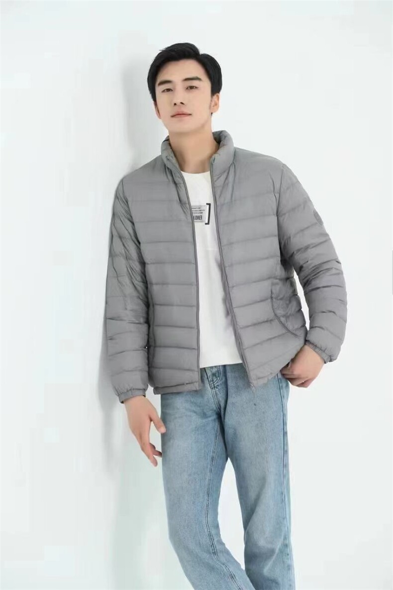 2025年秋季时尚百搭通勤简约休闲轻薄羽绒服，男装羽绒服，牛米欧羽绒服工厂店