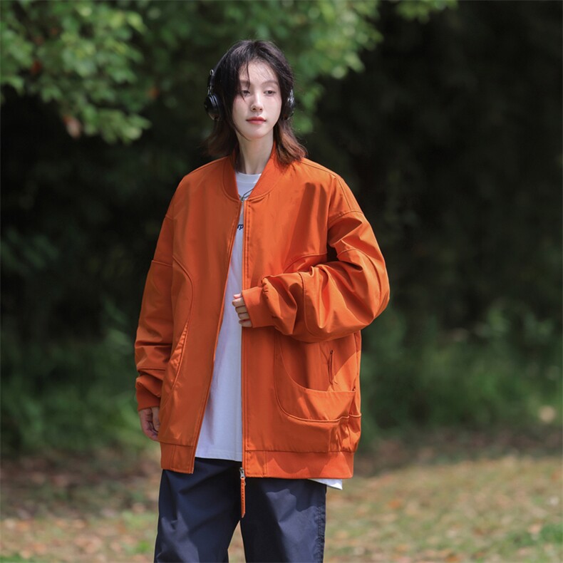 新款中性风个性棒球服宽松二开夹克男DSA157B-J218-P80,男装夹克,电商A157B