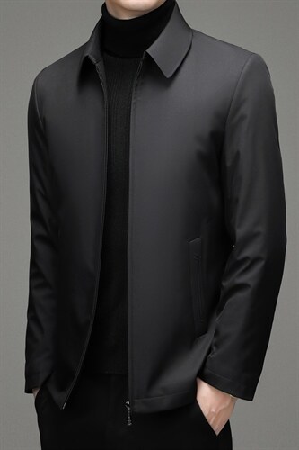 新款冬装羽绒服中老年休闲加厚羽绒外套中年爸爸装ZL32132-P208，男装羽绒服，电商B212（原钱塘6029）