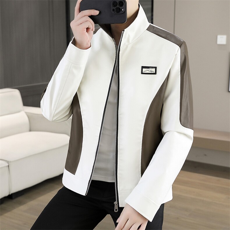 K591-P95秋冬潮流新款翻领PU皮衣男高品质防风百搭夹克外套,男装皮衣,星座507A（原星座306B-2）