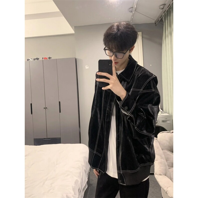 现货不缺货宽松潮流百搭皮衣时尚夹克1209-1-JK17-P108,男装夹克,星座1209-1