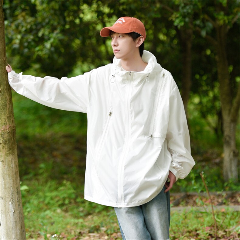 F8079/P65防晒指数UPF50+有报告防紫外线防晒服男外套防晒衣,男装防晒衣,电商A141