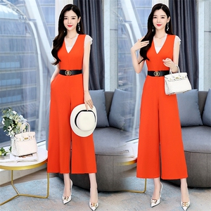 2023年夏季新款时尚气质优雅有女人味的两件套连体裤,女装连体裤,火爆靓佳人