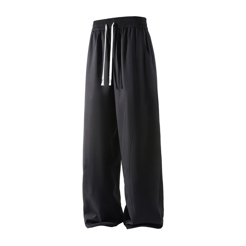 冰丝纯色基础款弯刀休闲裤K102立体92%聚酯纤维8%氨纶(S-2XL)TP24,男装休闲裤,电商A088