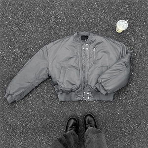 冬季美式飞行员短款加厚棉衣冬装棒球领棉服男装外套S376-特125,男装棉衣,电商A233-1