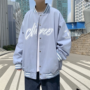 J907 P30 港风外景 休闲港风字母印花港府风百搭棒球服外套潮图片