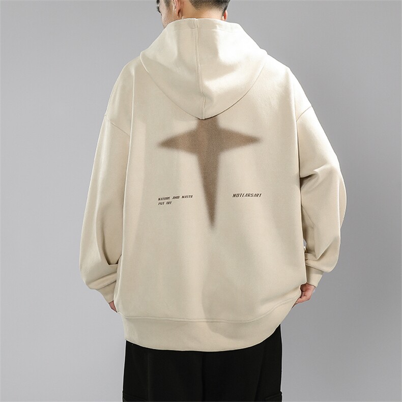 2023春季新款连帽卫衣男款美式外套小众设计MY02312-P65控88,男装卫衣,星座308B-2