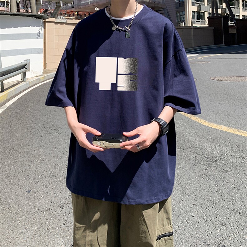 量大优供视频220克美式短袖t恤T3167得物直播有280克品质,男装T恤,电商A486