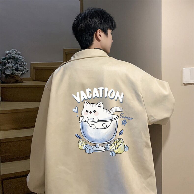 麂皮绒夹克男大码立领褂子外套JK85408-P68加绒款-P78,男装夹克,电商A040