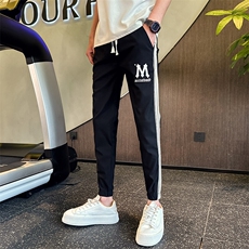 2025夏季新款男士修身小脚休闲裤百搭九分裤社会小伙潮901K331P45，男装休闲裤，星座901