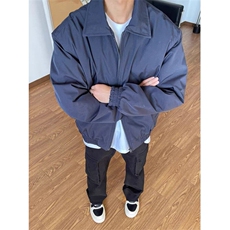 宽松型慵懒保暖潮翻领潮流加厚流行短款工装飞行员棒球服男宽松，男装夹克，星座506A