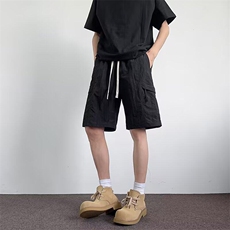 休闲短裤男士韩版潮流高街帅气百搭2025夏季ins五分裤K6310-P30，男装休闲裤，星座412-2
