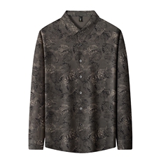 OSX-Y22721秋季男士新款长袖衬衣青年修身尖领衬衫休闲，男装衬衫，电商B360