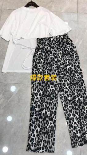 豹纹裤套装，女装职业装，DCXY 超越
